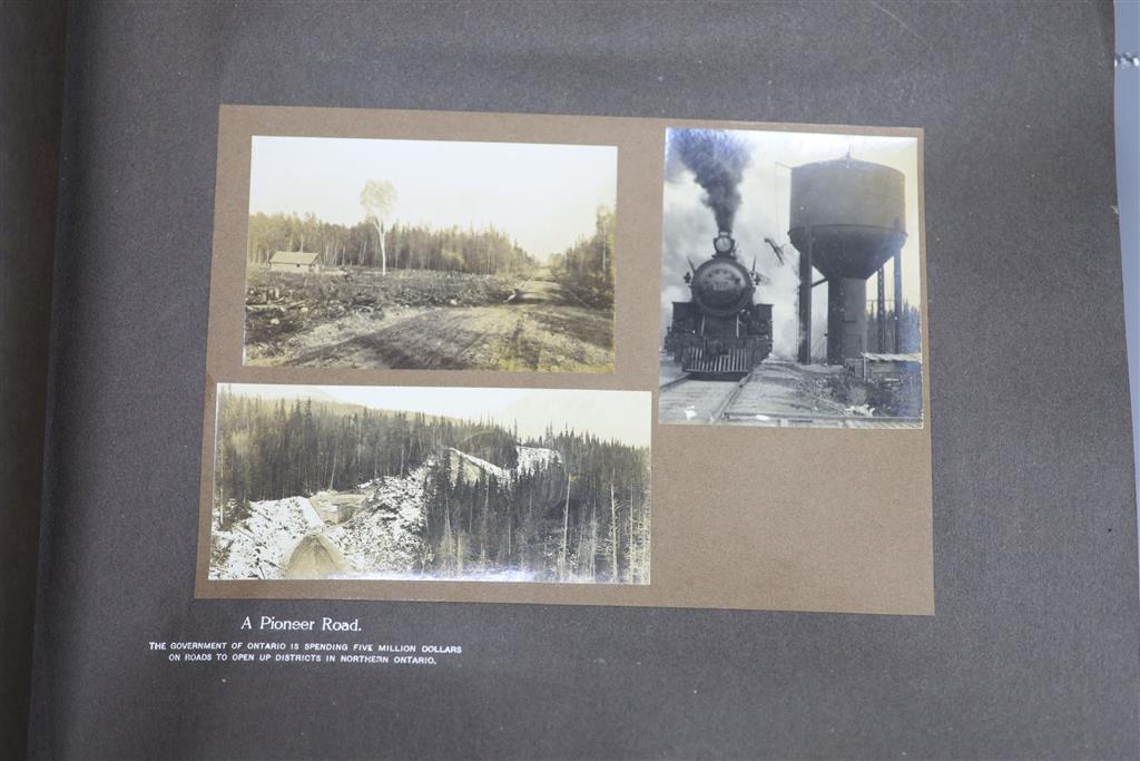 Two photograph albums including Quebec, The Canadian Northern Railway System etc.